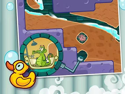 鳄鱼小顽皮爱洗澡【物理解谜】