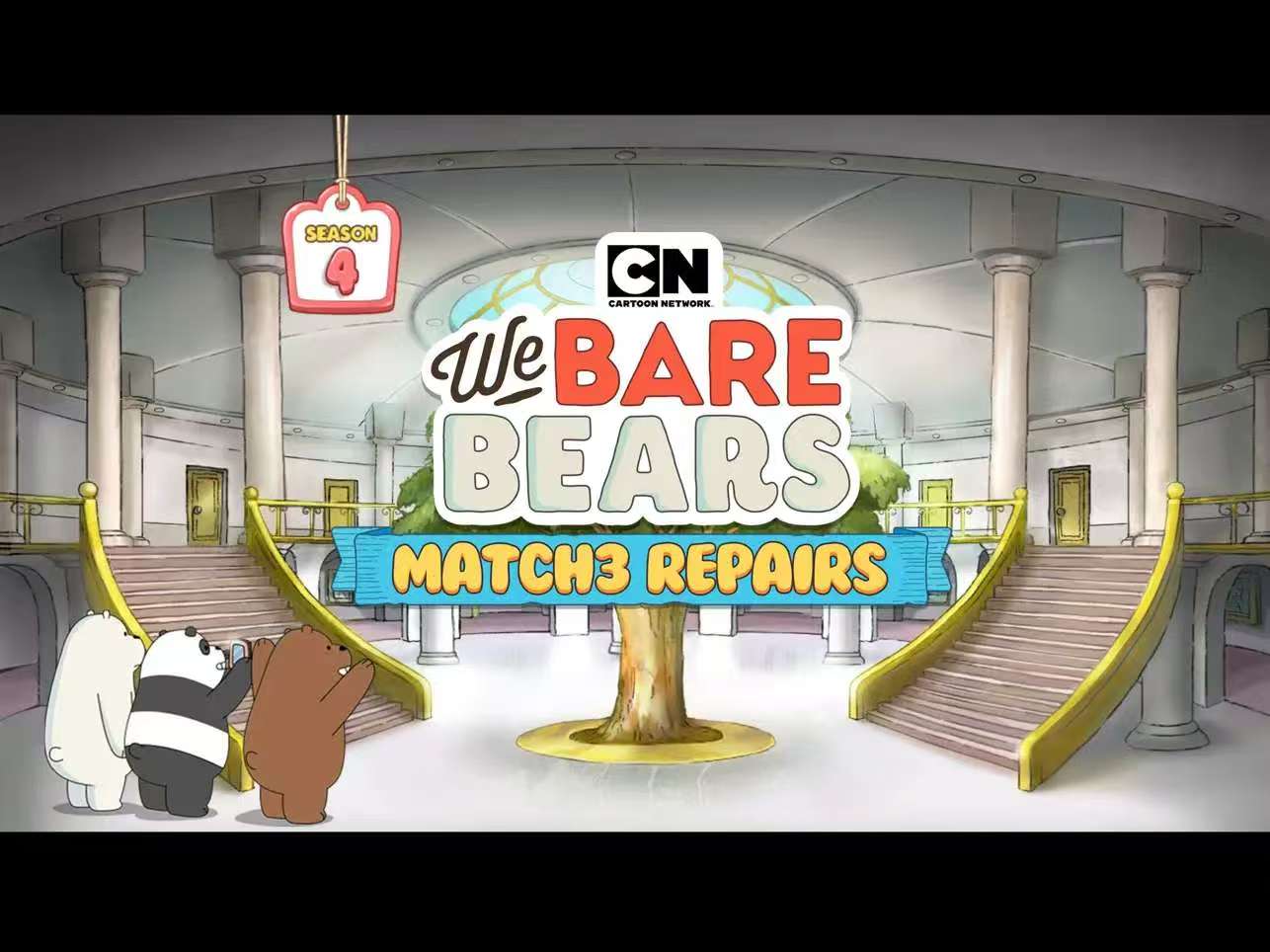 【国际服】咱们裸熊消消乐We Bare Bears Match3 Repairs【模拟经营】